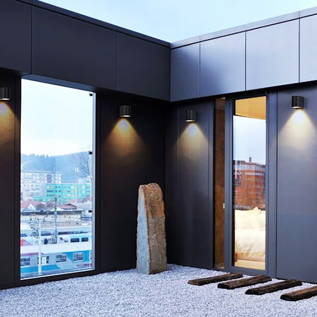 Modern LED Up and Down Outdoor Wall Sconce Waterproof Aluminum Exterior Lighting for Porch and Garden