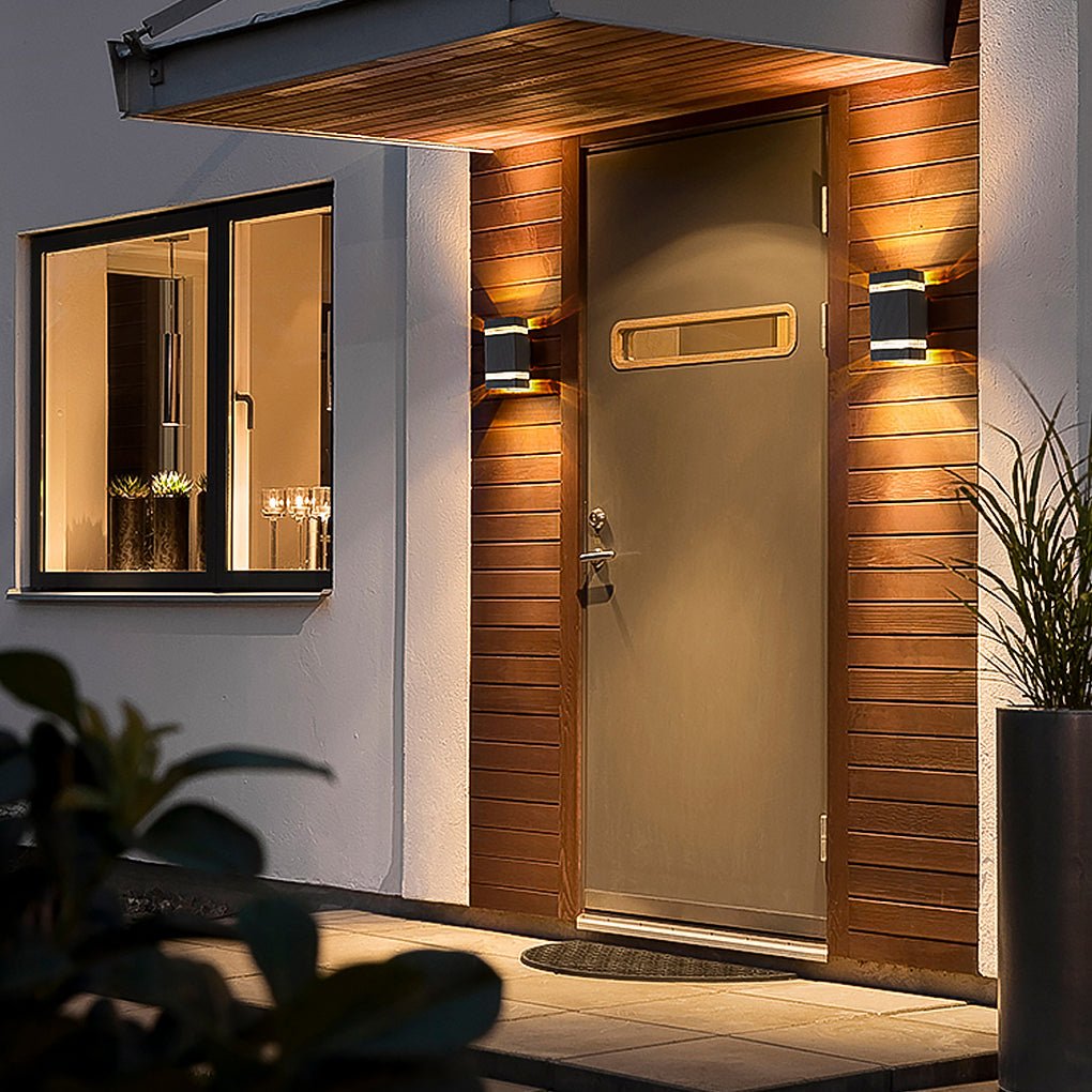 Modern LED Up and Down Outdoor Wall Sconce Waterproof IP54 Porch and Garden Light