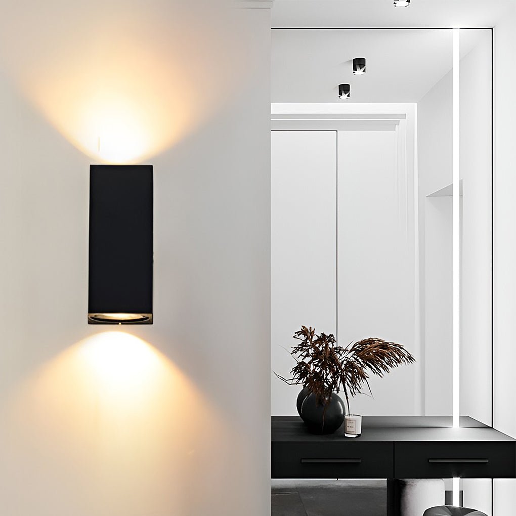 Modern LED Up and Down Outdoor Wall Sconce Waterproof IP65 Aluminum Exterior Porch Light