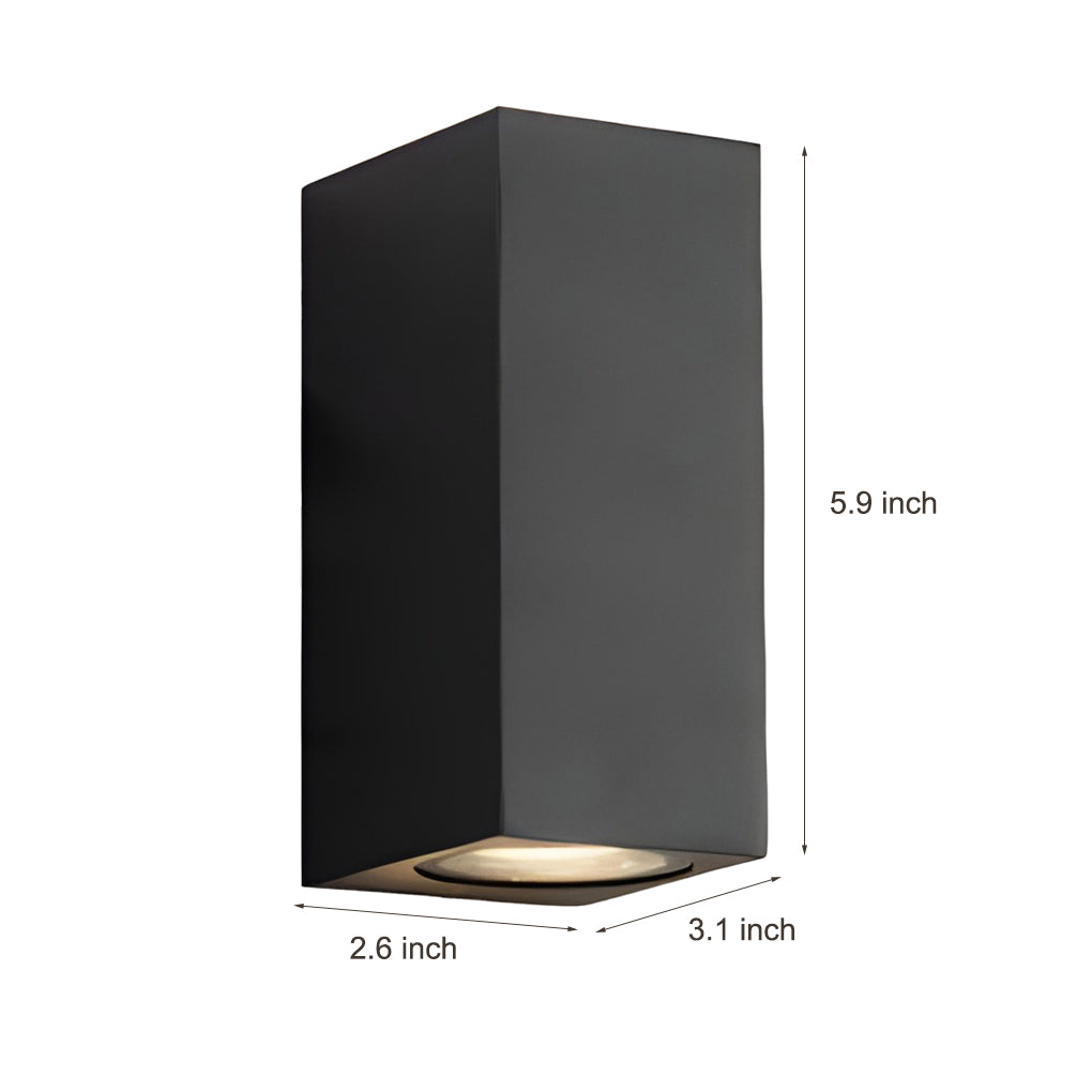 Modern LED Up and Down Outdoor Wall Sconce Waterproof IP65 Aluminum Exterior Porch Light