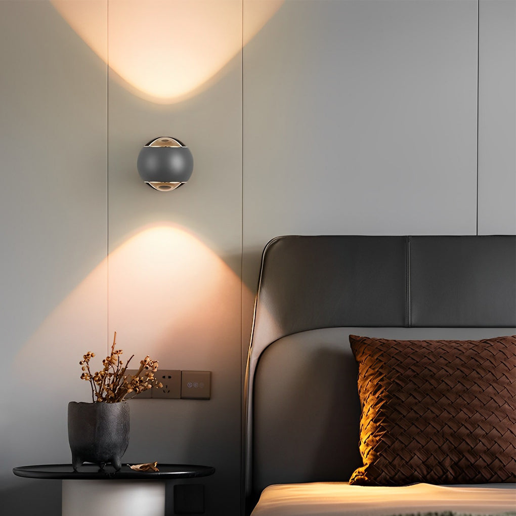 Modern LED Up and Down Wall Sconce Aluminum Wall Washer Lamp for Corridor and Bedroom