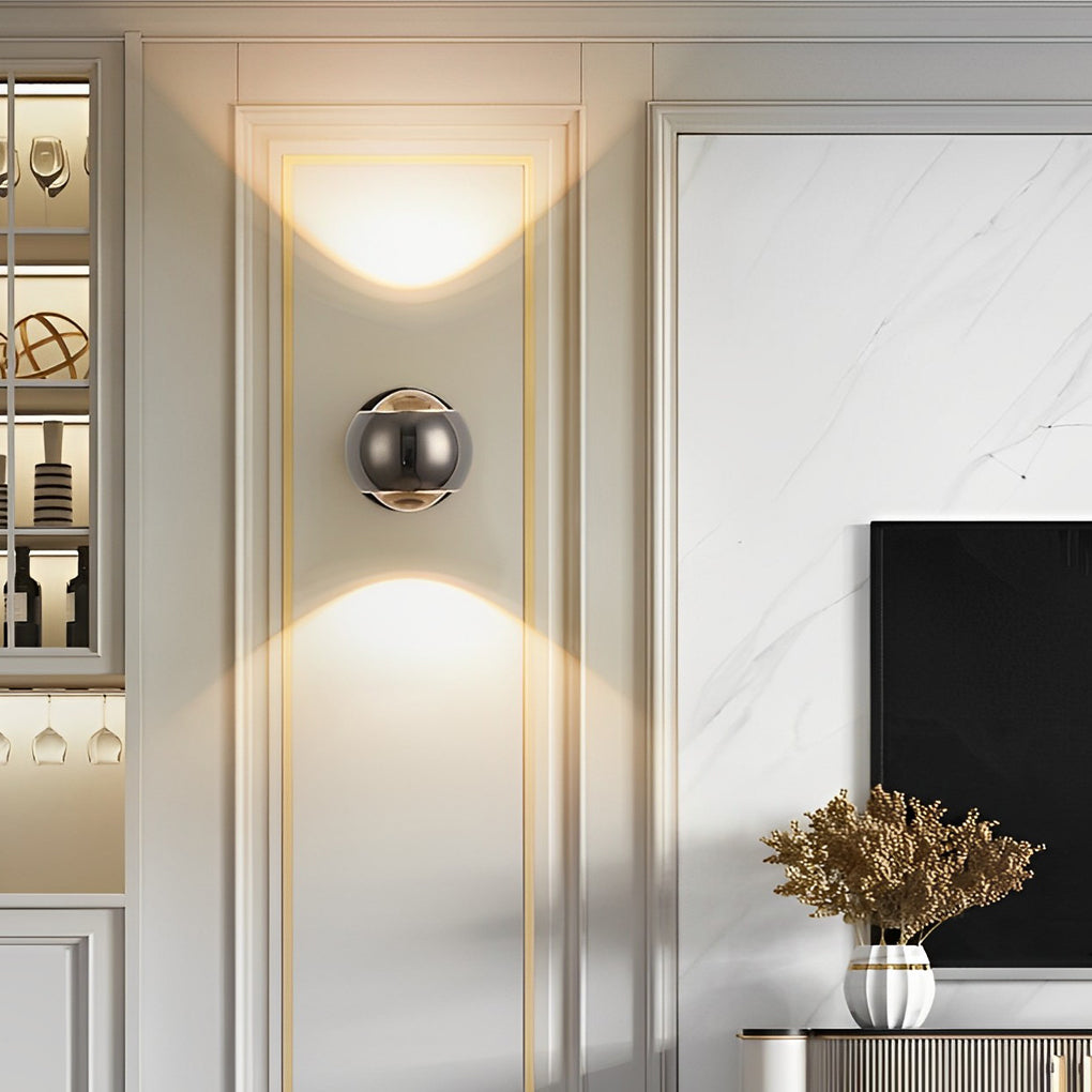 Modern LED Up and Down Wall Sconce Aluminum Wall Washer Lamp for Corridor and Bedroom