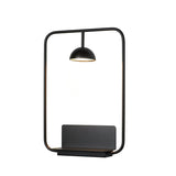 Modern LED Wall Sconce with Integrated Display Shelf Functional Metal Downlight Wall Lamp