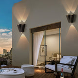 Modern LED Waterproof Outdoor Wall Lamp Creative Letter Shaped N V W Aluminum Garden Sconce