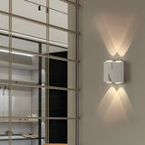 Modern LED Waterproof Outdoor Wall Lamp Creative Letter Shaped N V W Aluminum Garden Sconce