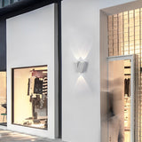 Modern LED Waterproof Outdoor Wall Lamp Creative Letter Shaped N V W Aluminum Garden Sconce