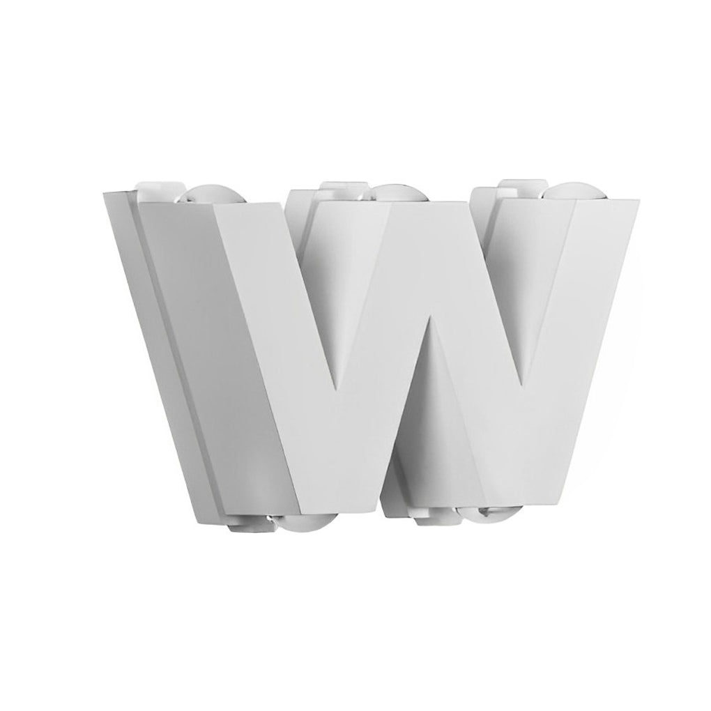 Modern LED Waterproof Outdoor Wall Lamp Creative Letter Shaped N V W Aluminum Garden Sconce