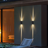 Modern LED Waterproof Outdoor Wall Light Up and Down Aluminum Sconce for Garden and Porch