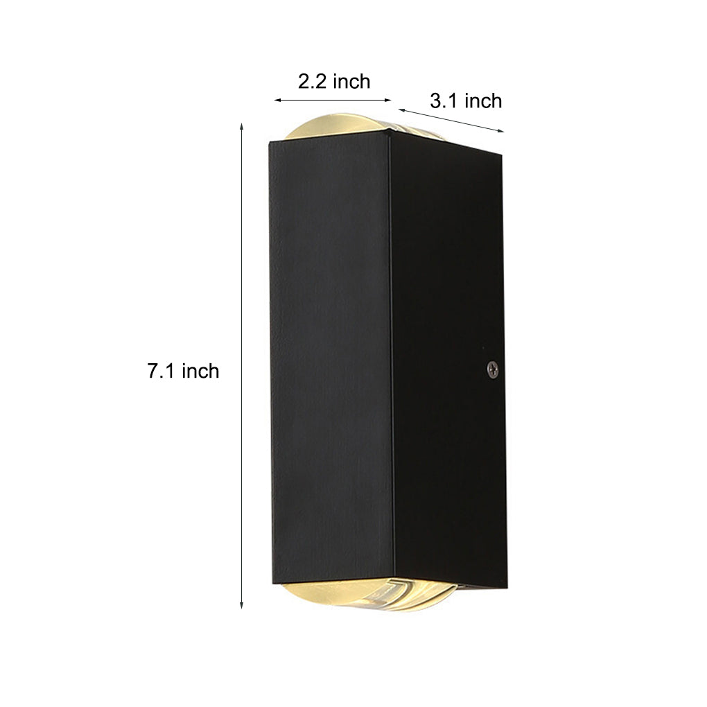 Modern LED Waterproof Outdoor Wall Light Up and Down Aluminum Sconce for Garden and Porch
