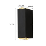 Modern LED Waterproof Outdoor Wall Light Up and Down Aluminum Sconce for Garden and Porch