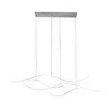 Modern LED Wave Pendant Light Linear Branch Island Chandelier for Kitchen and Dining