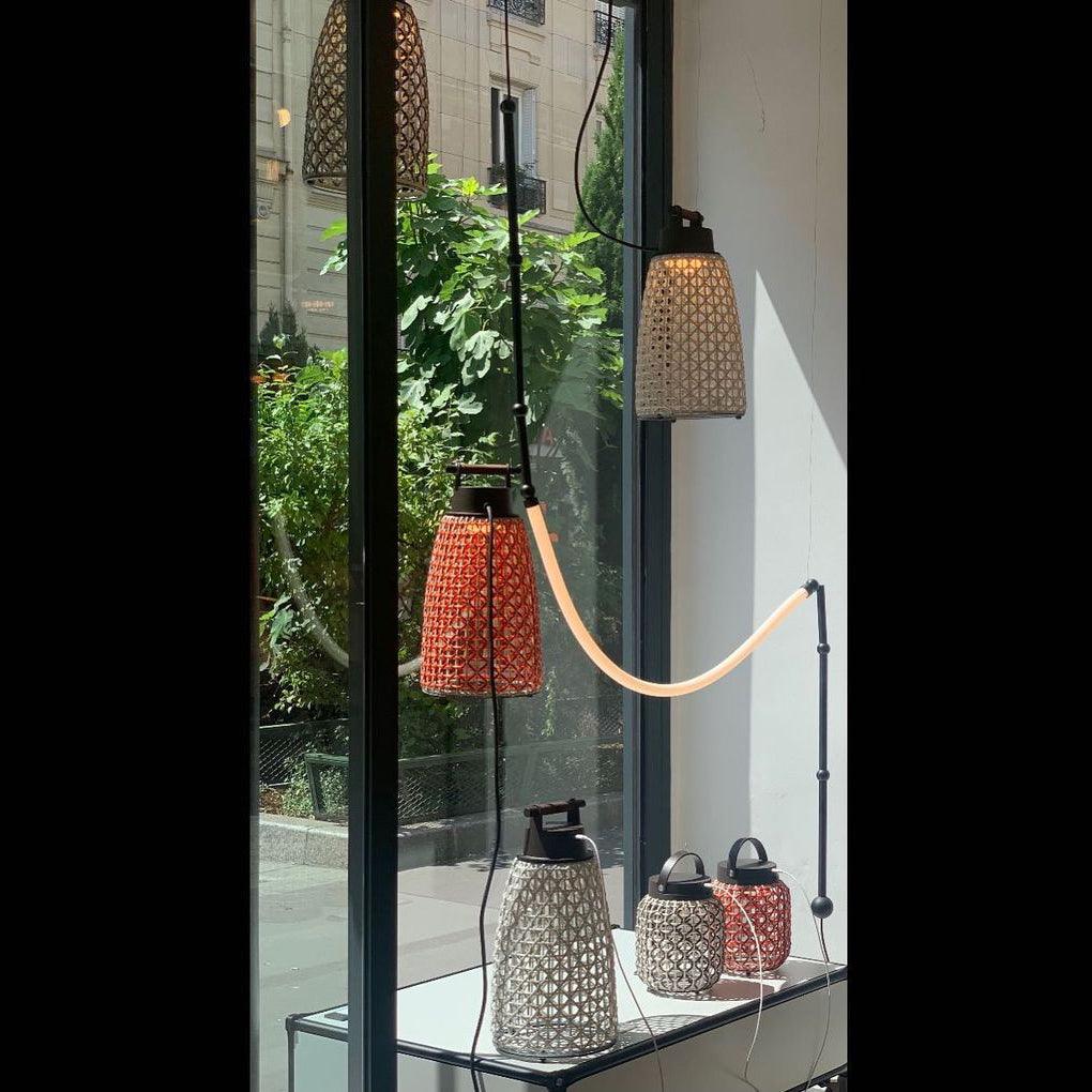 Modern Leda Geometric LED Chandelier with Flexible Necklace Design for Dining Room