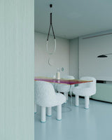 Modern Leda Geometric LED Chandelier with Flexible Necklace Design for Dining Room