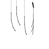 Modern Leda Geometric LED Chandelier with Flexible Necklace Design for Dining Room