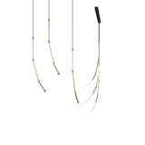 Modern Leda Geometric LED Chandelier with Flexible Necklace Design for Dining Room