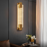 Modern Linear Crystal Bubble LED Wall Sconce with 3 Color Dimming for Bedroom Gold and Black