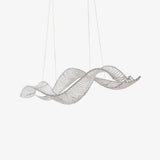 Modern Linear Crystal Chandelier Luxury LED Island Light for Dining Room