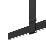 Modern Linear Leather Belt LED Pendant Light Horizontal Suspended Ceiling Chandelier