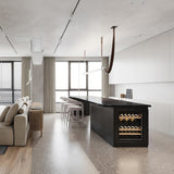 Modern Linear Leather Belt LED Pendant Light Horizontal Suspended Ceiling Chandelier