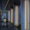 Modern Linear LED Outdoor Wall Light Waterproof Exterior Sconce for Garden Patio and Porch Decor