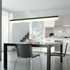 Modern Linear LED Pendant Light for Kitchen Island Aluminum Acrylic Hanging Lamp for Dining Room