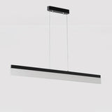Modern Linear LED Pendant Light for Kitchen Island Aluminum Acrylic Hanging Lamp for Dining Room