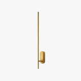 Modern Linear LED Plug In Wall Sconce Minimalist Slim Stick Lamp for Living Room