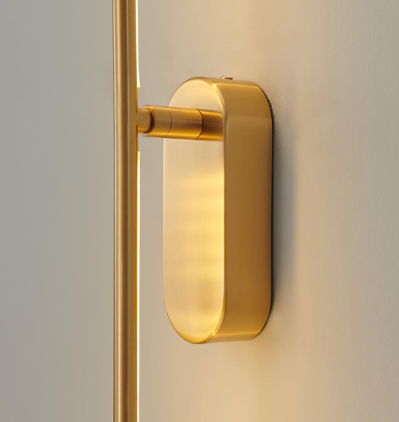 Modern Linear LED Plug In Wall Sconce Minimalist Slim Stick Lamp for Living Room