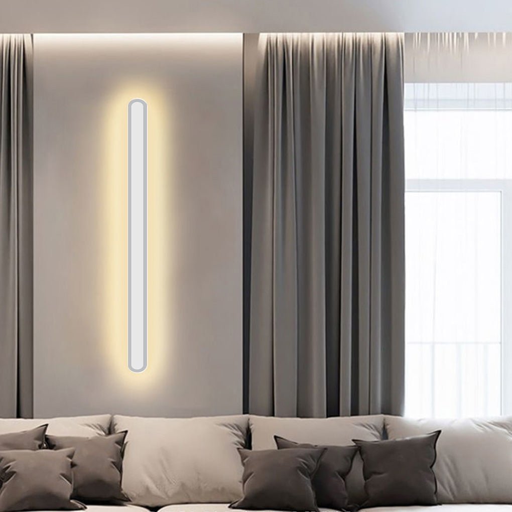 Modern Linear LED Strip Wall Lamp 39 Inch Three Color Dimmable Sconce for Bedroom and Living Room
