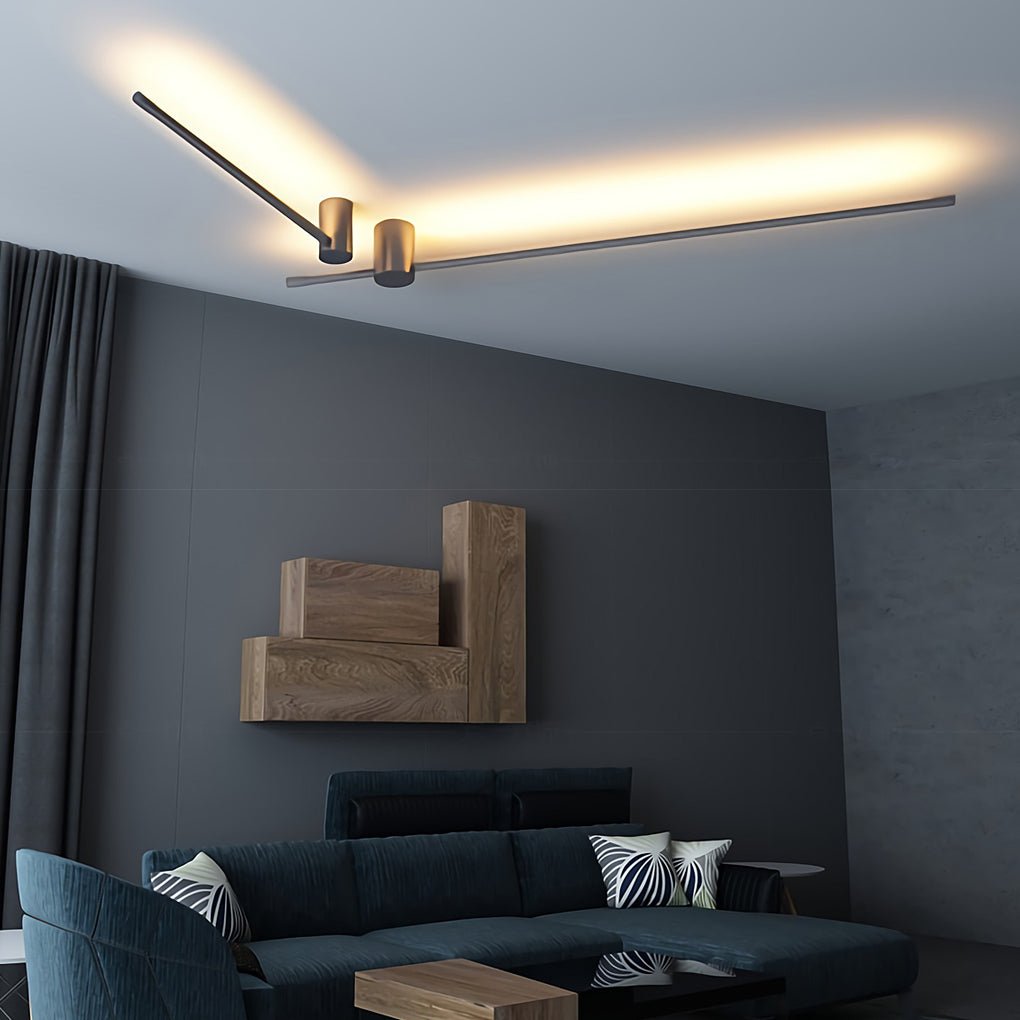 Modern Linear LED Strip Wall Light for Bedside and Minimalist Home Decor
