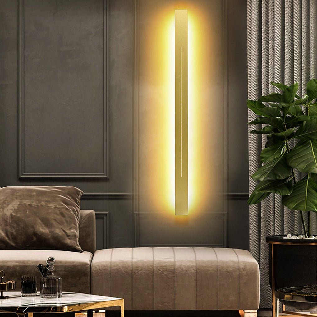 Modern Linear LED Wall Sconce Long Strip Dimmable Lighting for Bedroom Hallway and Living Room