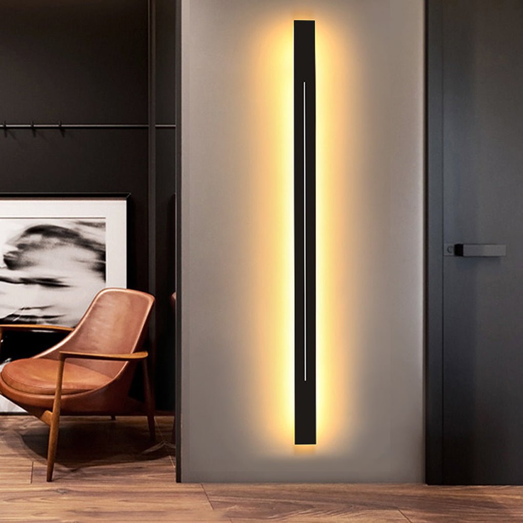Modern Linear LED Wall Sconce Long Strip Dimmable Lighting for Bedroom Hallway and Living Room