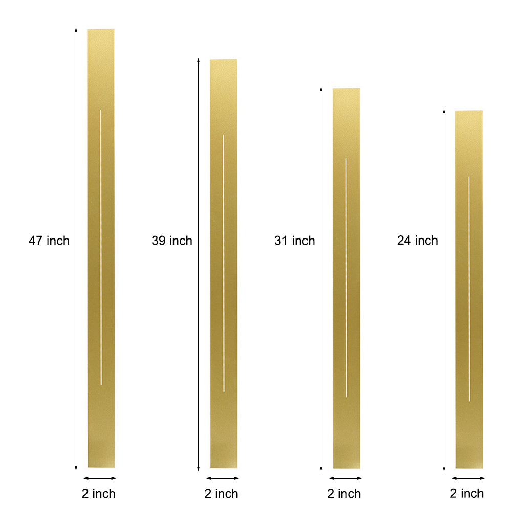 Modern Linear LED Wall Sconce Long Strip Dimmable Lighting for Bedroom Hallway and Living Room