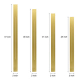 Modern Linear LED Wall Sconce Long Strip Dimmable Lighting for Bedroom Hallway and Living Room