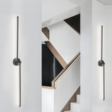 Modern Linear LED Wall Sconce with 270 Degree Rotatable Design for Contemporary Interior Lighting