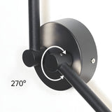 Modern Linear LED Wall Sconce with 270 Degree Rotatable Design for Contemporary Interior Lighting
