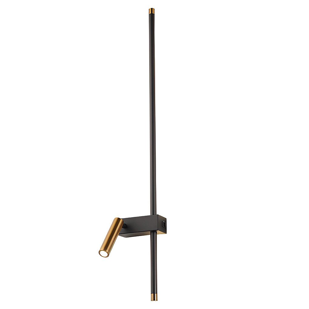 Modern Linear LED Wall Sconce with Adjustable Spotlight for Hallway and Bedroom