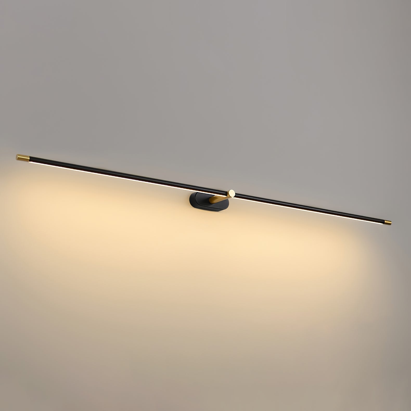 Modern Linear LED Wall Sconce with Plug in Cord Minimalist Vanity Lighting