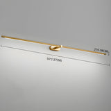Modern Linear LED Wall Sconce with Plug in Cord Minimalist Vanity Lighting