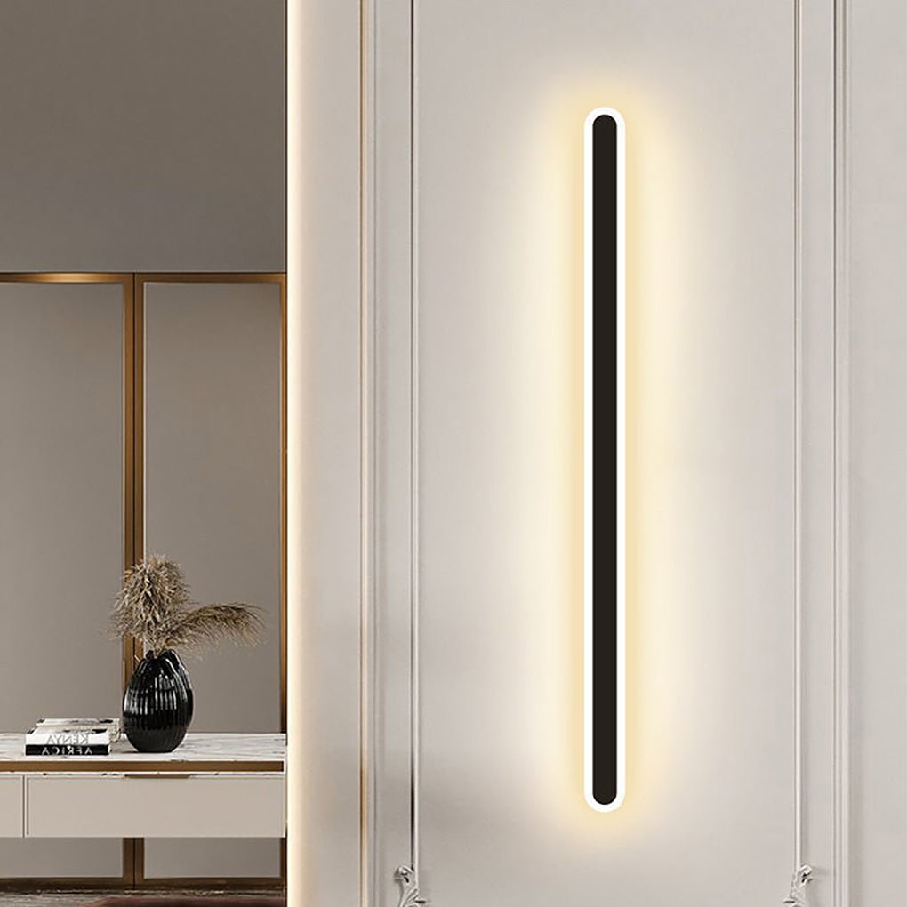Modern Linear Strip LED Wall Sconce Nordic Minimalist Long Wall Lamp for Living Room Bedside