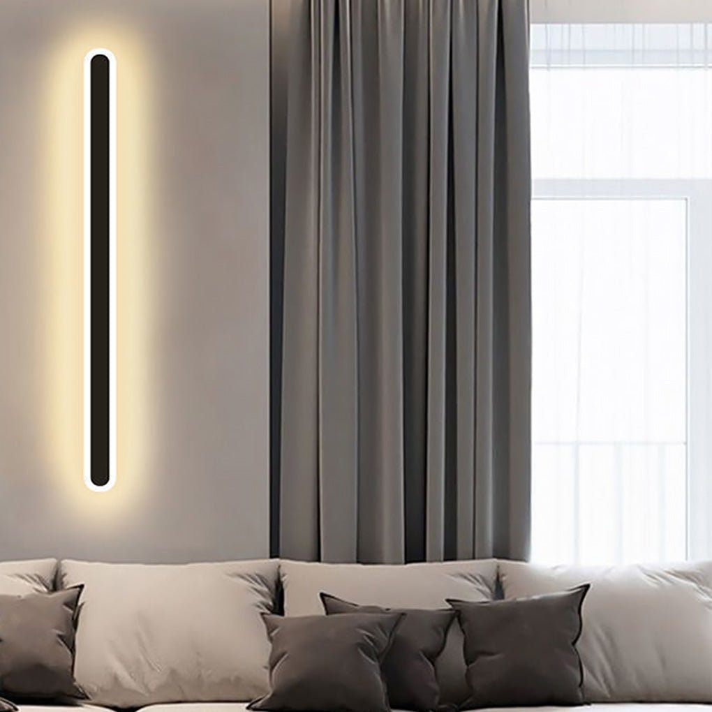 Modern Linear Strip LED Wall Sconce Nordic Minimalist Long Wall Lamp for Living Room Bedside