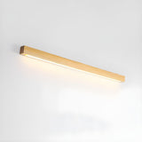 Modern Linear Wood LED Wall Sconce for Hallway and Mirror Lighting in Walnut Finish