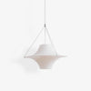 Modern Lokki Disc Pendant Lamp with White Acrylic Shade and Adjustable Suspension