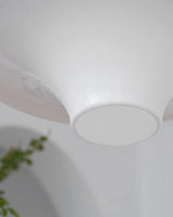 Modern Lokki Disc Pendant Lamp with White Acrylic Shade and Adjustable Suspension