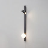 Modern Long Arm Brass Plug in Wall Sconce with Glass Shade Indoor Light Set of 2
