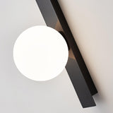 Modern Long Arm Brass Plug in Wall Sconce with Glass Shade Indoor Light Set of 2