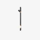 Modern Long Arm Brass Plug in Wall Sconce with Glass Shade Indoor Light Set of 2