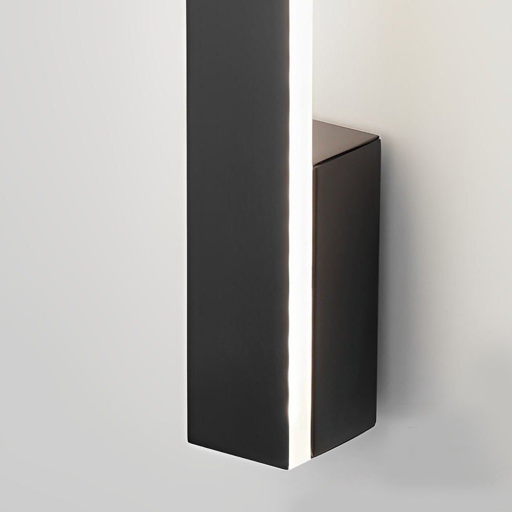 Modern Long Strip LED Wall Sconce Minimalist Copper Lighting Three Step Dimming for Bedroom Corridor
