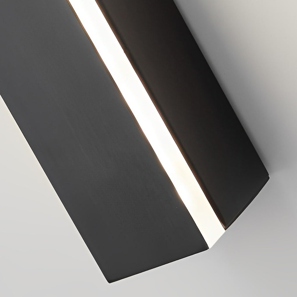Modern Long Strip LED Wall Sconce Minimalist Copper Lighting Three Step Dimming for Bedroom Corridor