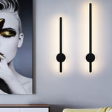 Modern Long Strip LED Wall Sconce Nordic Linear Wall Lamp for Living Room Bedroom and Hallway